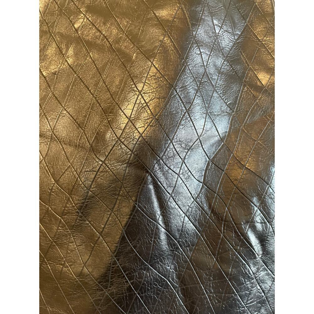 NWT Peacebird quilted black faux leather mini skirt size M *CHECK MEASUREMENTS* - Picture 8 of 15